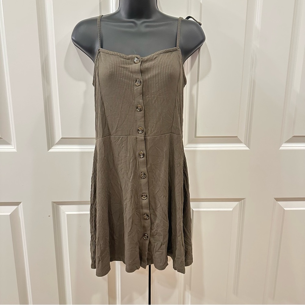 Topshop Button-Down Strappy Dress US 4